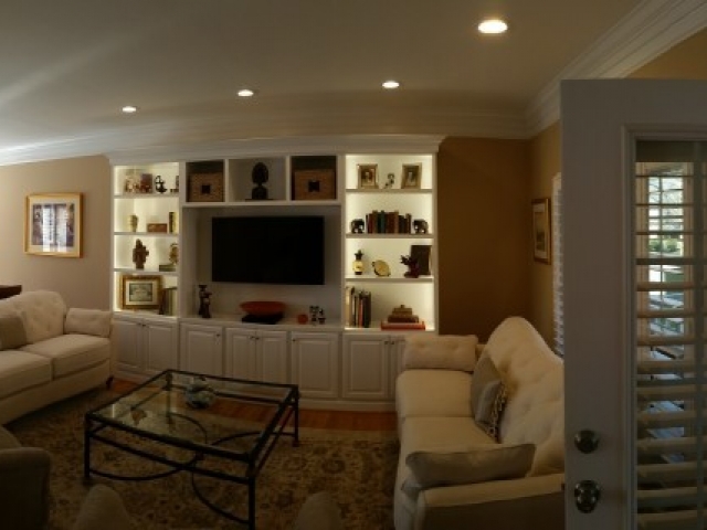 interior of a remodeled home looking into the living room