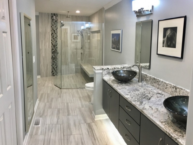 modern bathroom remodel